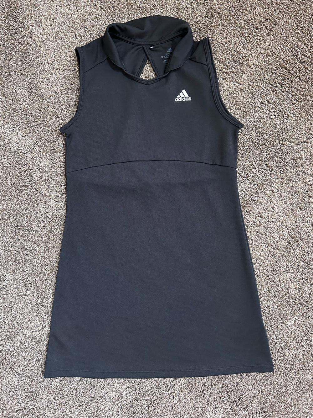 NWOT adidas Black Racerback Athletic Dress Size YM (11/12) Tennis